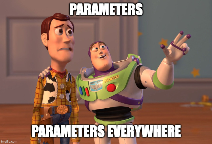 Parameters everywhere